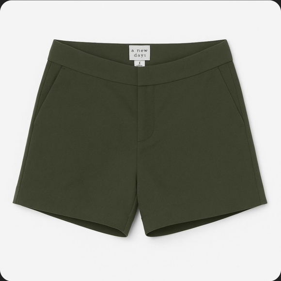 a new day Pants - 🩳 A New Day Olive Green Tailored Shorts – Size 6